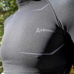 Men Seamless T-shirt North Pole Black | Azimut Outdoor
