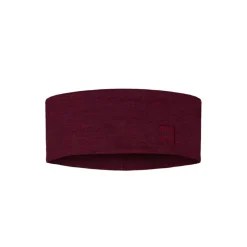 Merino Wide Headband Solid Tibetan Red - Bandeau | Buff