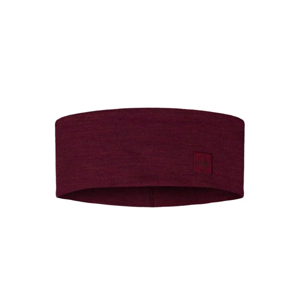 Merino Wide Headband Solid Tibetan Red - Bandeau | Buff