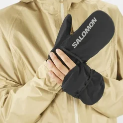 Moufles Bonatti Wp Mitten U Deep Black - Gants | Salomon