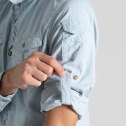 Nosilife Adventure Long Sleeved Shirt III Niagara Blue | Craghoppers