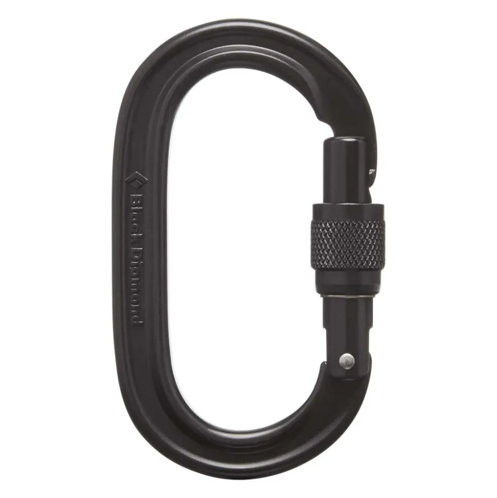 Oval Keylock Screwgate Black - Mousqueton Secu Oval | Black Diamond