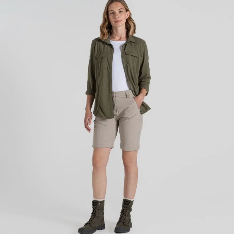 Pantalon Femme Nosilife Pro Convertible III Soft Mushroom - Pantalon