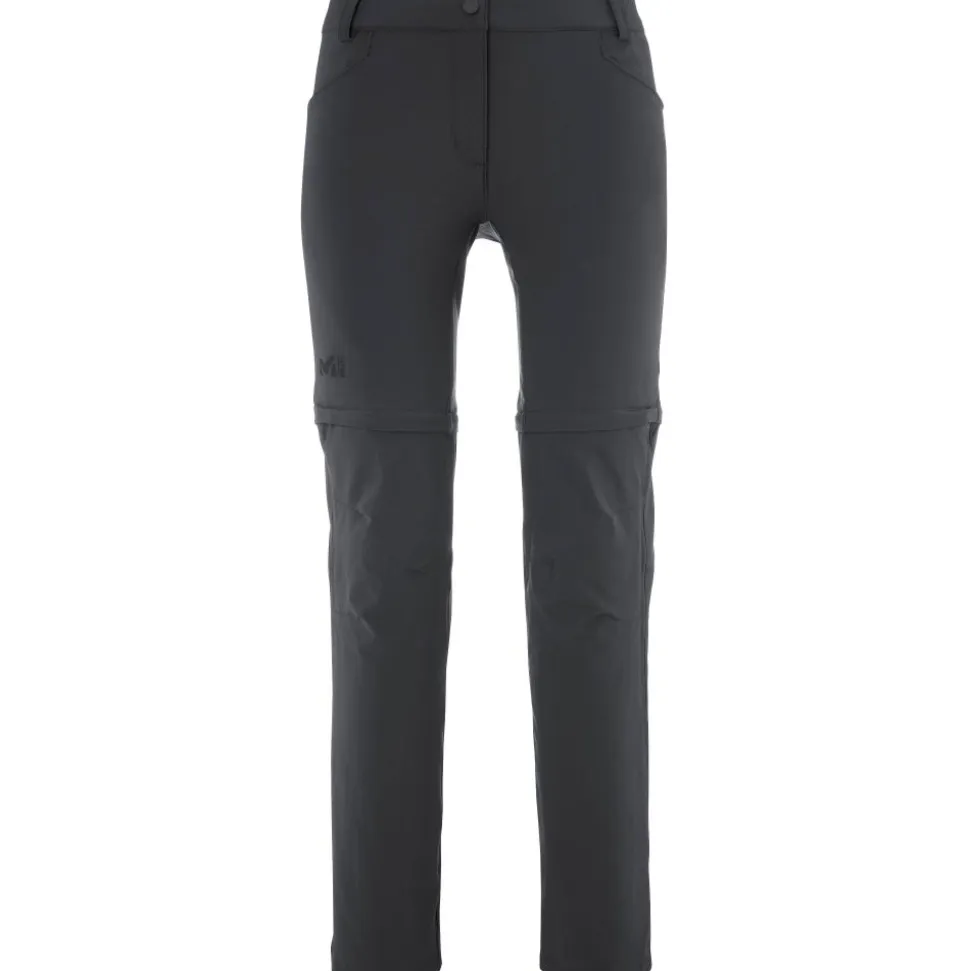 Pantalon Femme Trekker Stretch Zip Off Black - Pantalon | Millet