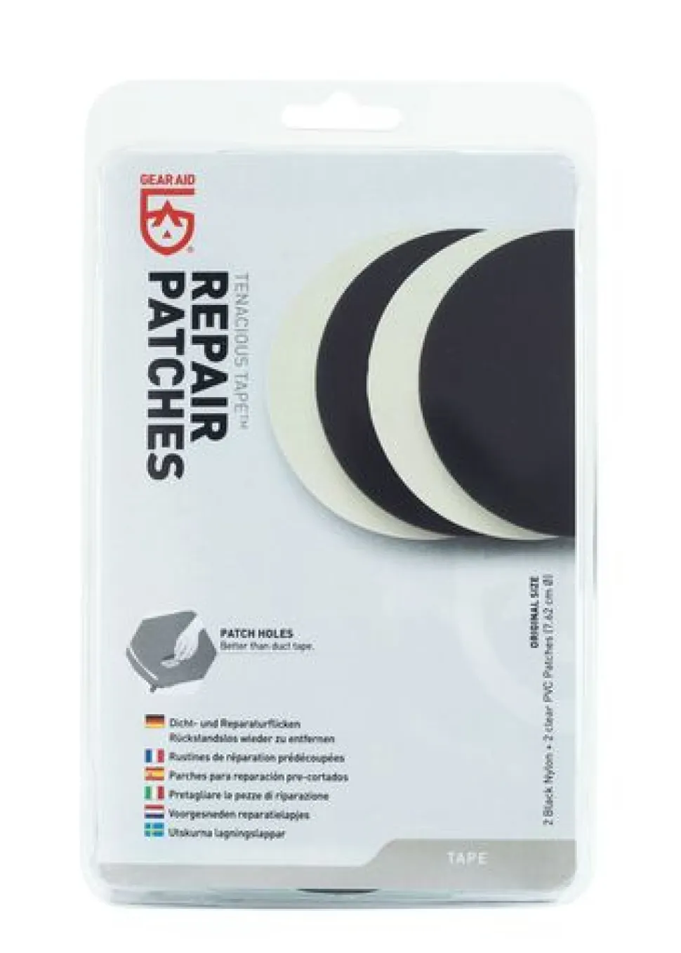 Patches Rond Reparation Toile Tente X4 - Accessoire Tentes | Gear Aid