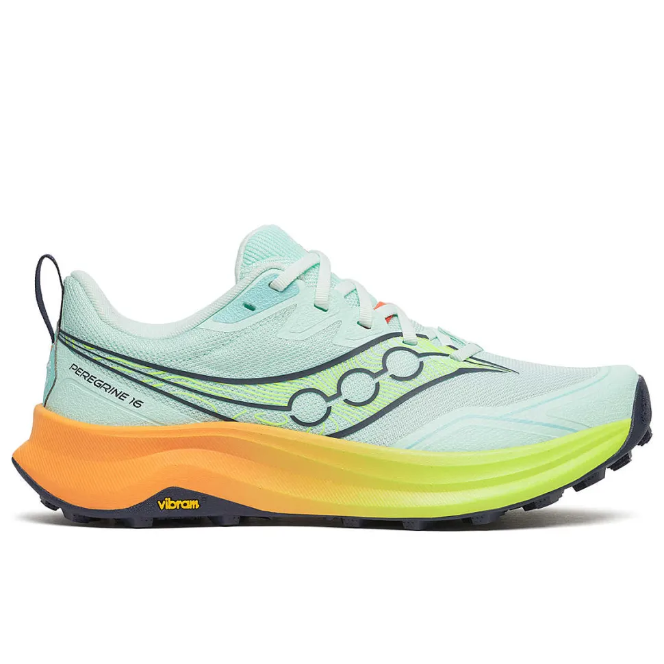 Peregrine 16 Aqua Citron - Chaussures Femme | Saucony