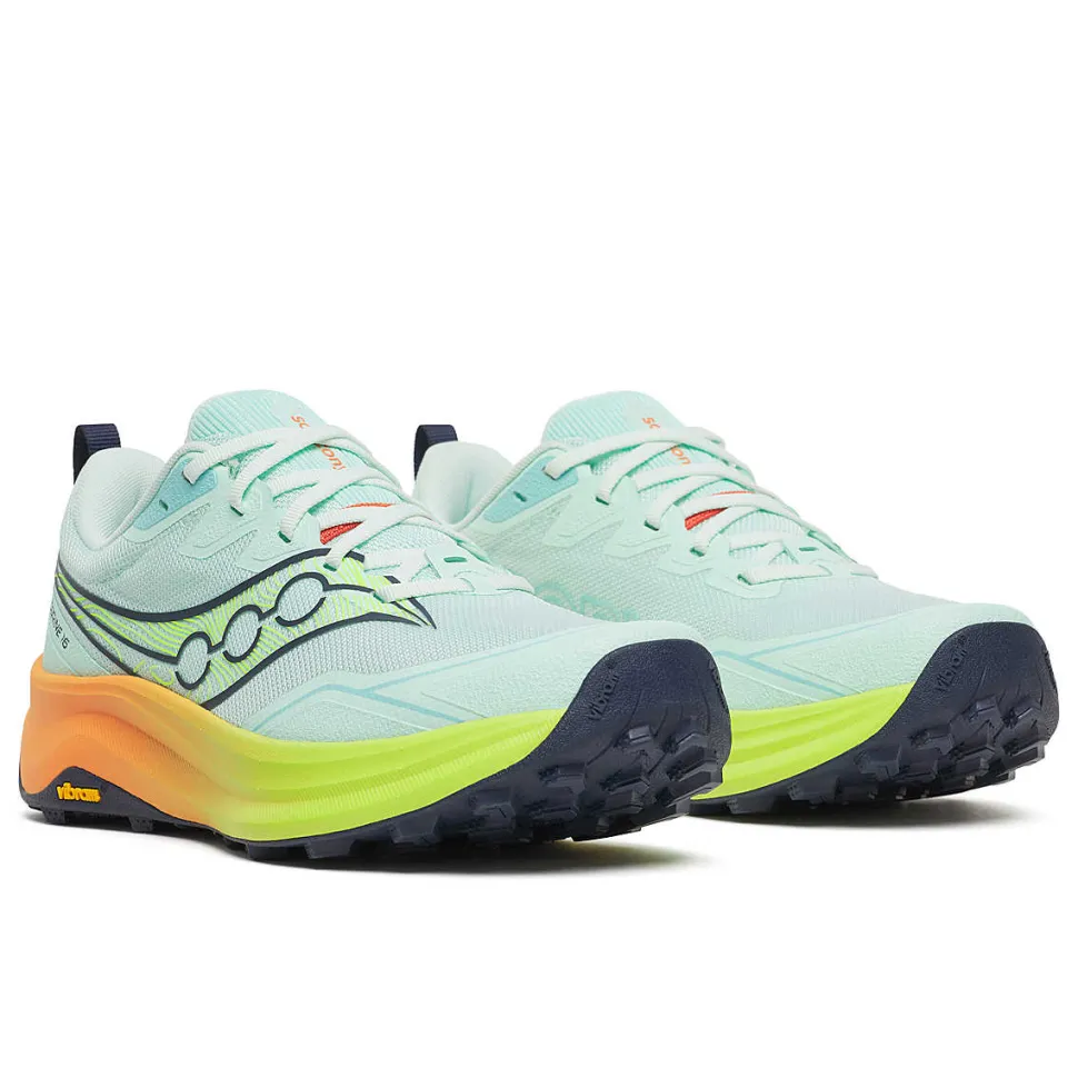 Peregrine 16 Aqua Citron - Chaussures Femme | Saucony