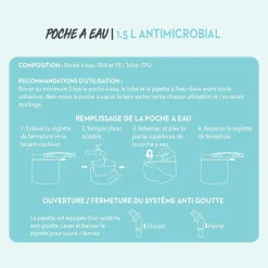 Poche A Eau 1.5 L Antimicrobial - Flasque | Impulse Outdoor
