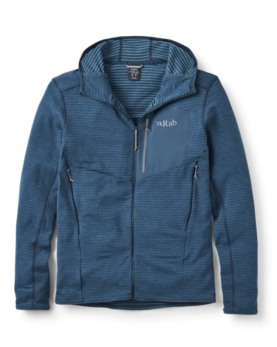 Polaire A Capuche Ascendor Light Tempest Blue - Polaire | Rab