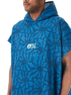 Poncho Tasman Blue Flower Print - Poncho | Picture Organic Clothing