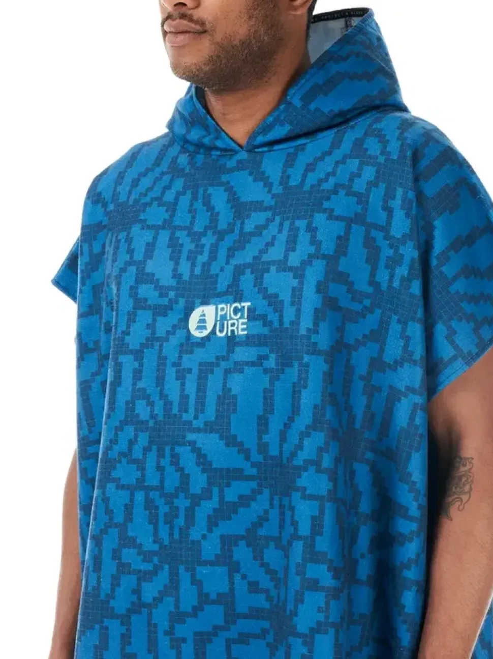 Poncho Tasman Blue Flower Print - Poncho | Picture Organic Clothing