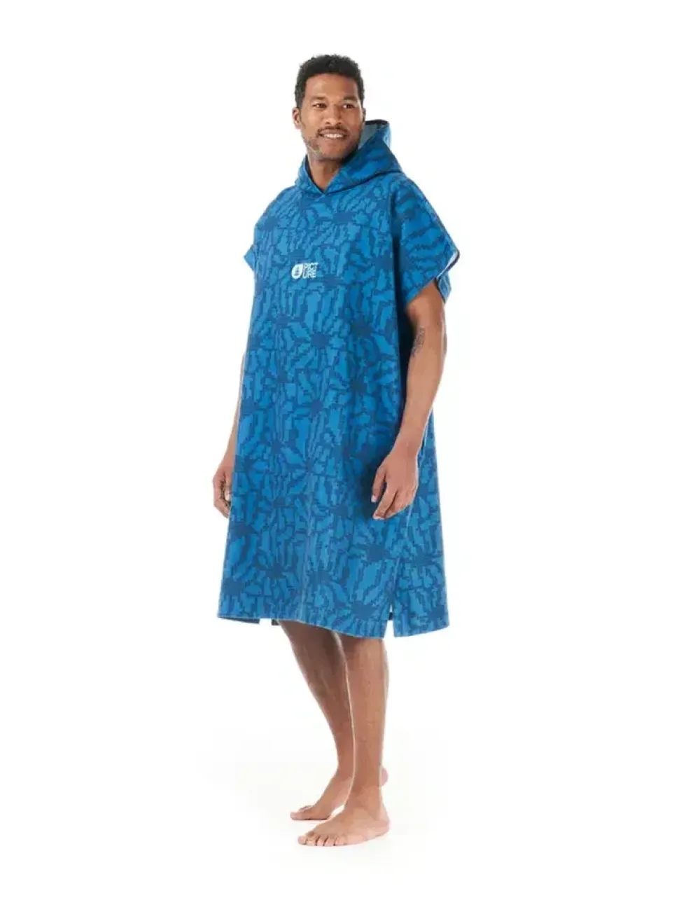Poncho Tasman Blue Flower Print - Poncho | Picture Organic Clothing