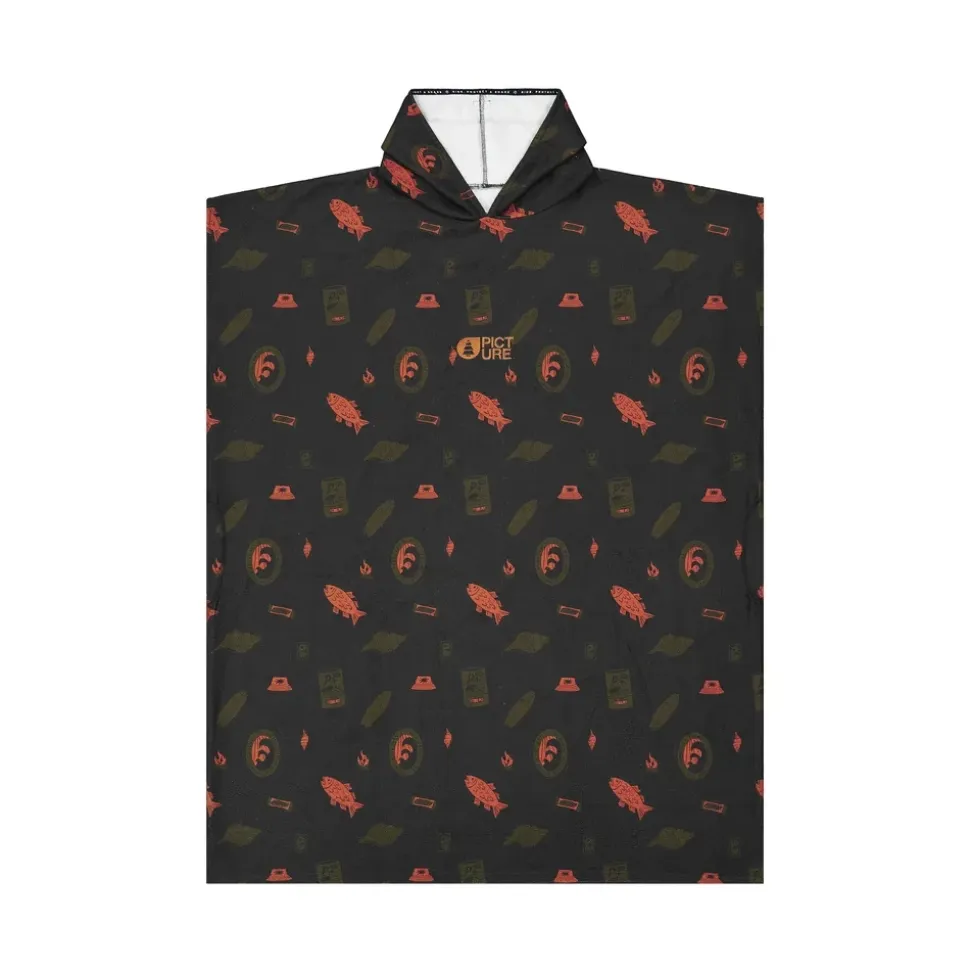 Poncho Tasman Sea Rider Print - Poncho | Picture Organic Clothing