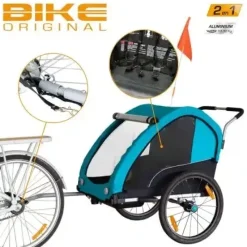 Remorque Alu Bac Plastique - Porte Bebe / Remorques | Bike Original