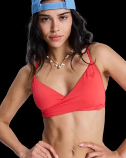 Sd Essential Wrap Bra Hibiscus - Haut | Roxy