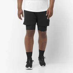 Sense 2in1 Shorts Deep Black - Short | Salomon