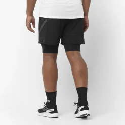 Sense 2in1 Shorts Deep Black - Short | Salomon
