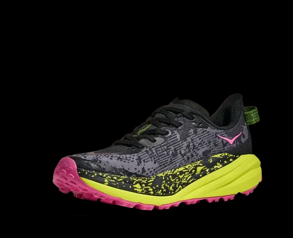 Speedgoat 6 Femme Black Neon Citrus - Chaussures | Hoka