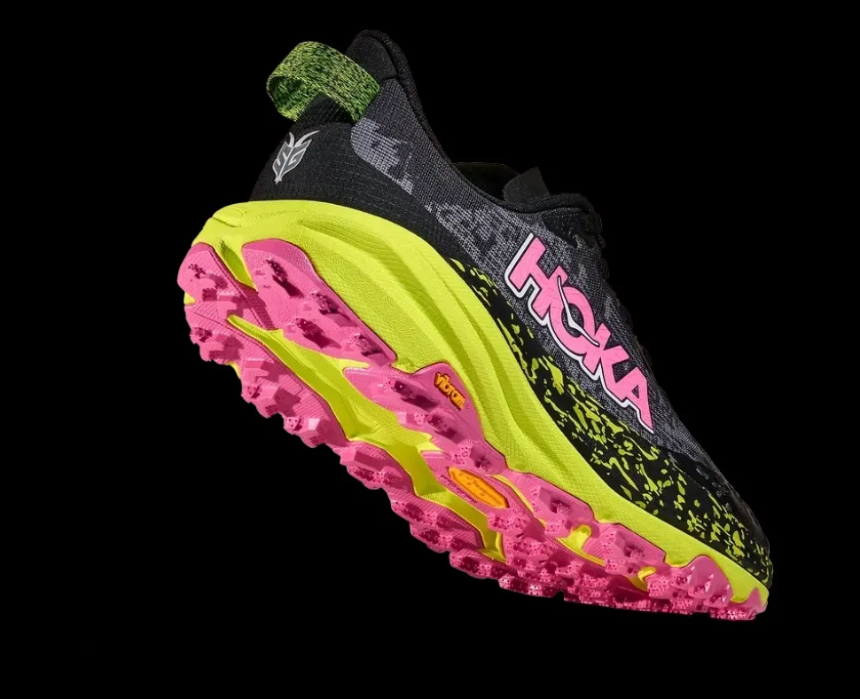 Speedgoat 6 Femme Black Neon Citrus - Chaussures | Hoka