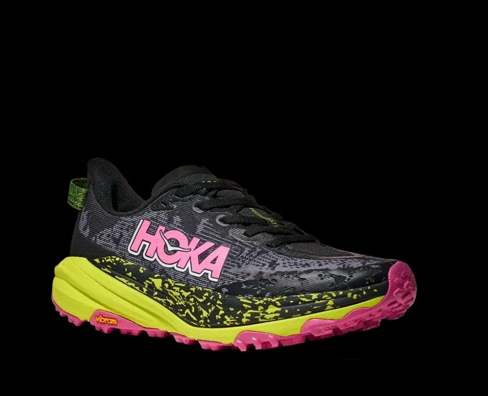 Speedgoat 6 Femme Black Neon Citrus - Chaussures | Hoka