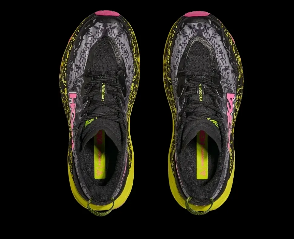 Speedgoat 6 Femme Black Neon Citrus - Chaussures | Hoka
