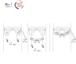 Support Couteaux Sks - Pieces Detachees Fixation | Plum