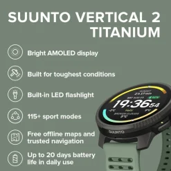 Suunto Vertical 2 Titanium Sage