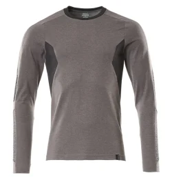 Tee-shirt Manches Longues Premium Gris - Travaux En Hauteur | Mascot