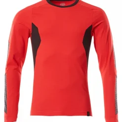 Tee-shirt Manches Longues Premium Rouge - Travaux En Hauteur | Mascot