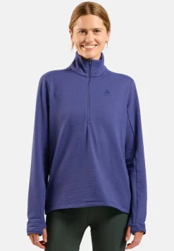 T-shirt 1/2 Zip Femme Essential Thermal Skipper Blue