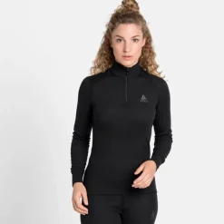 T-shirt Active Warm Eco Femme Black - Tee Shirt Ml | Odlo