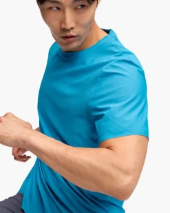 T-shirt Airolite 2.0 Blue - Tee Shirt Mc | Hoka