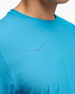 T-shirt Airolite 2.0 Blue - Tee Shirt Mc | Hoka