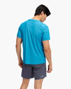T-shirt Airolite 2.0 Blue - Tee Shirt Mc | Hoka