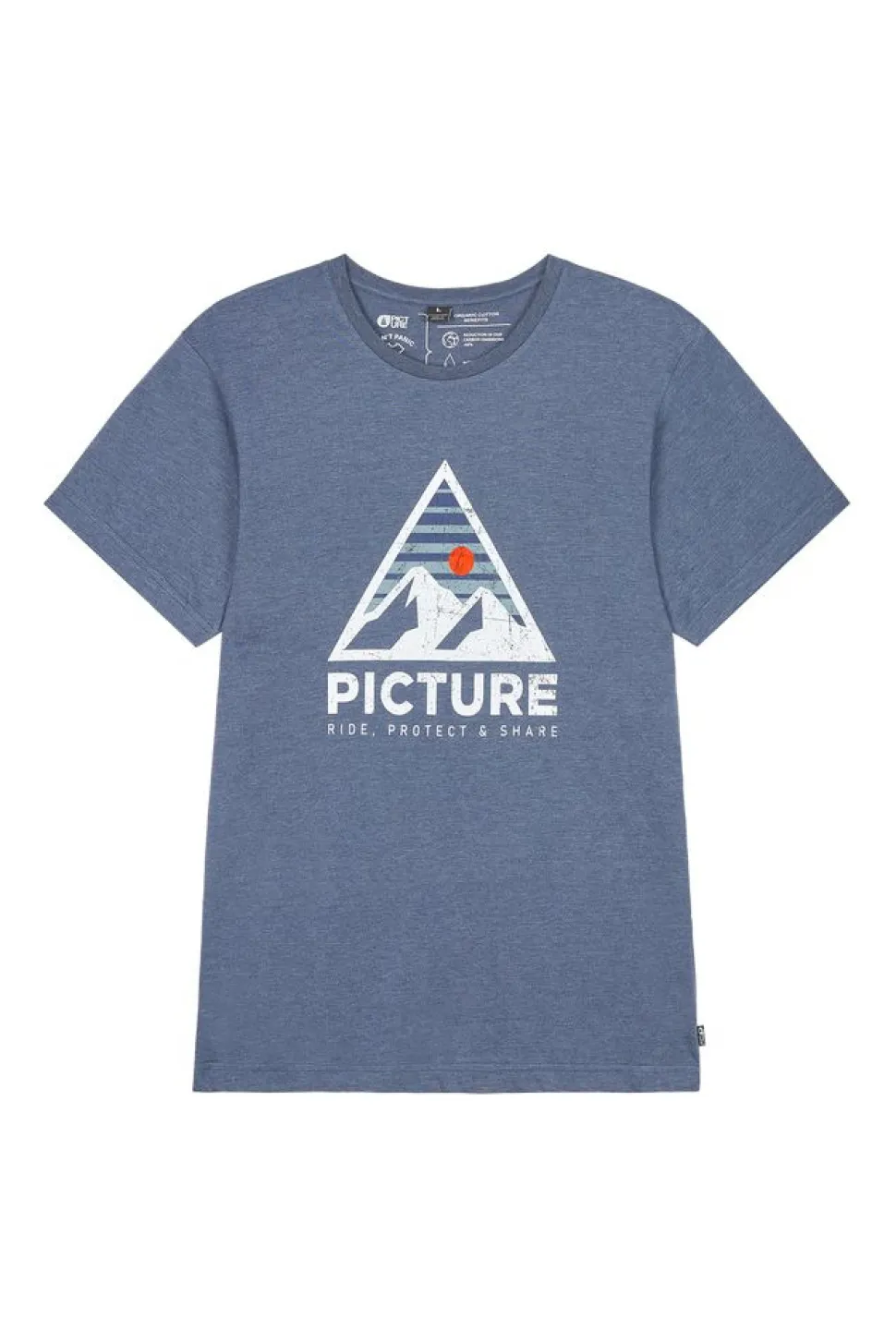 T-shirt Authentic T-shirt Dark Blue Melange | Picture Organic Clothing