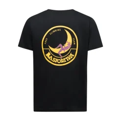 T-Shirt Climbing On The Moon Nero Giallo - Tee Shirt Mc | La Sportiva