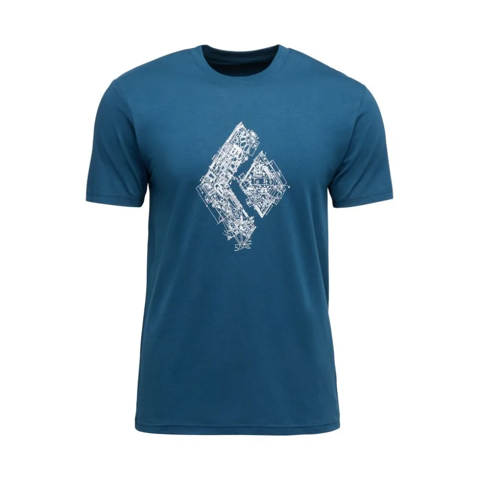 T-shirt Engineered Diamond Indigo - Taille L | Black Diamond