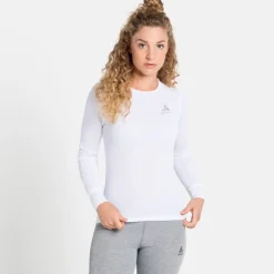 T-shirt Femme Active Warm Eco White - Tee Shirt Ml | Odlo