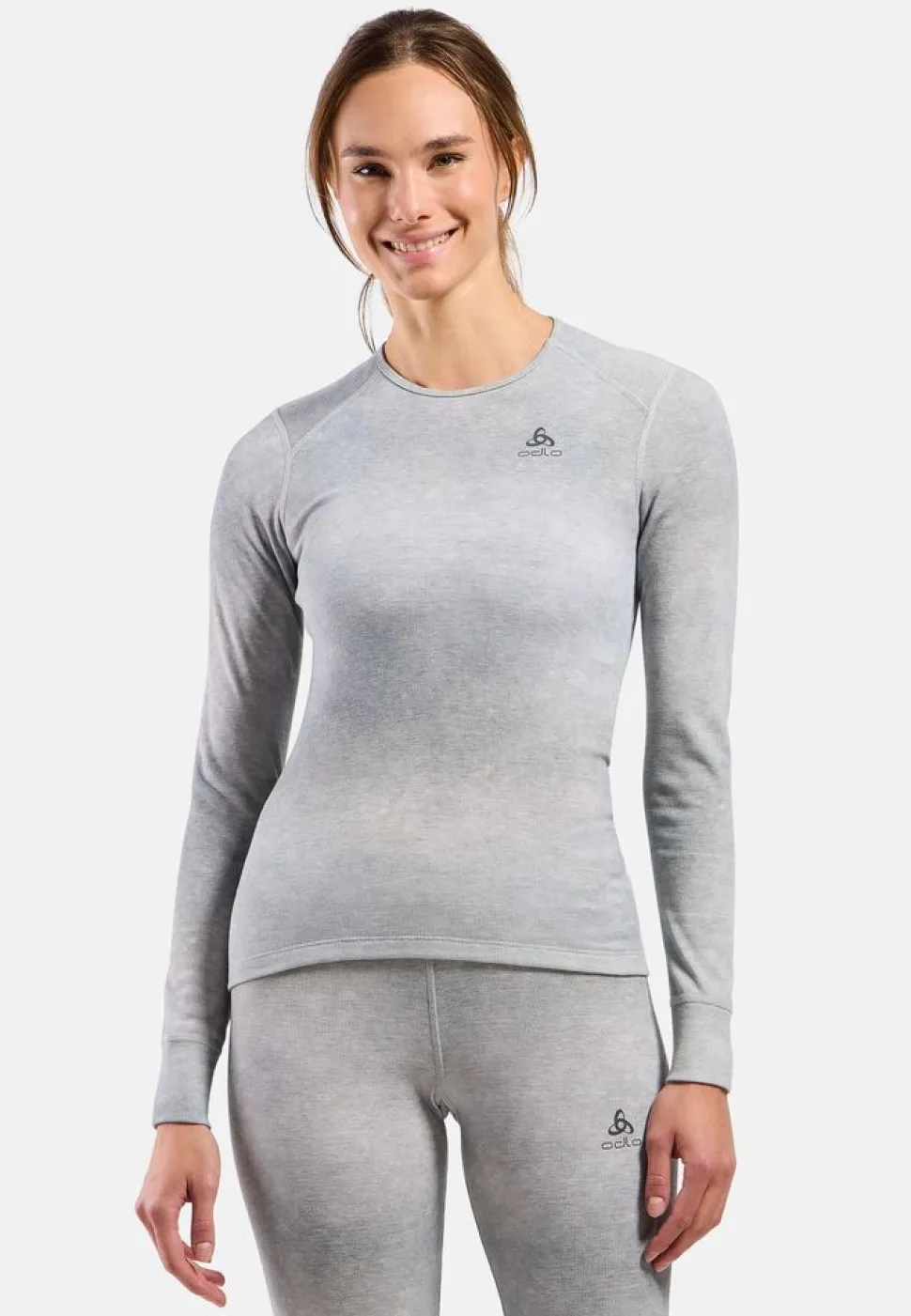 T-Shirt Femme Active Warm X Pow Silver Grey