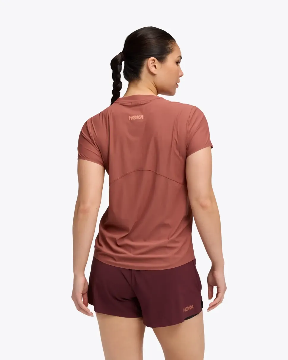 T-Shirt Femme Airolite 2.0 Rouge - Tee Shirt Mc | Hoka
