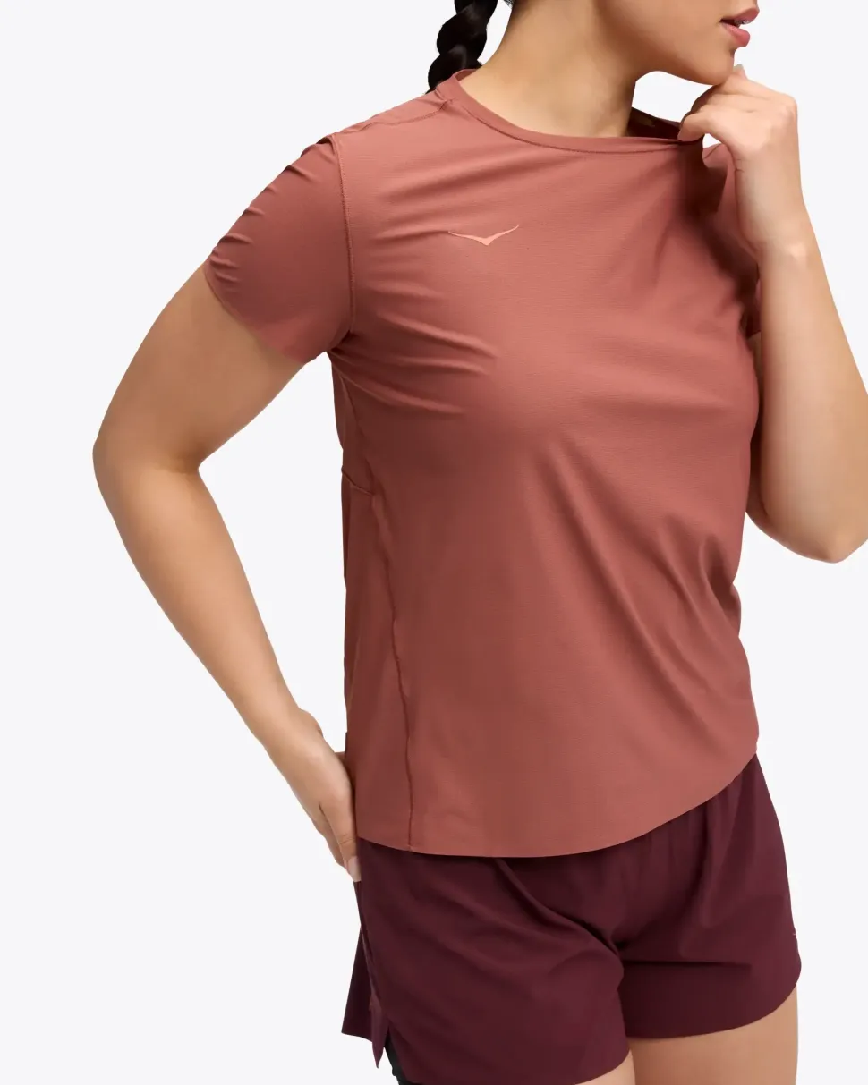 T-Shirt Femme Airolite 2.0 Rouge - Tee Shirt Mc | Hoka