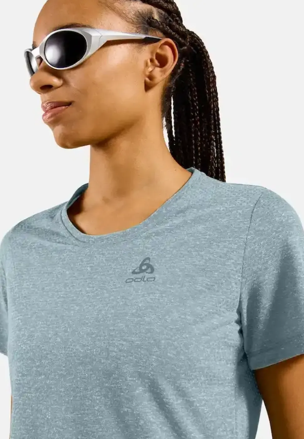 T-Shirt Femme Essential Linencool Baby Blue - Tee Shirt Mc | Odlo