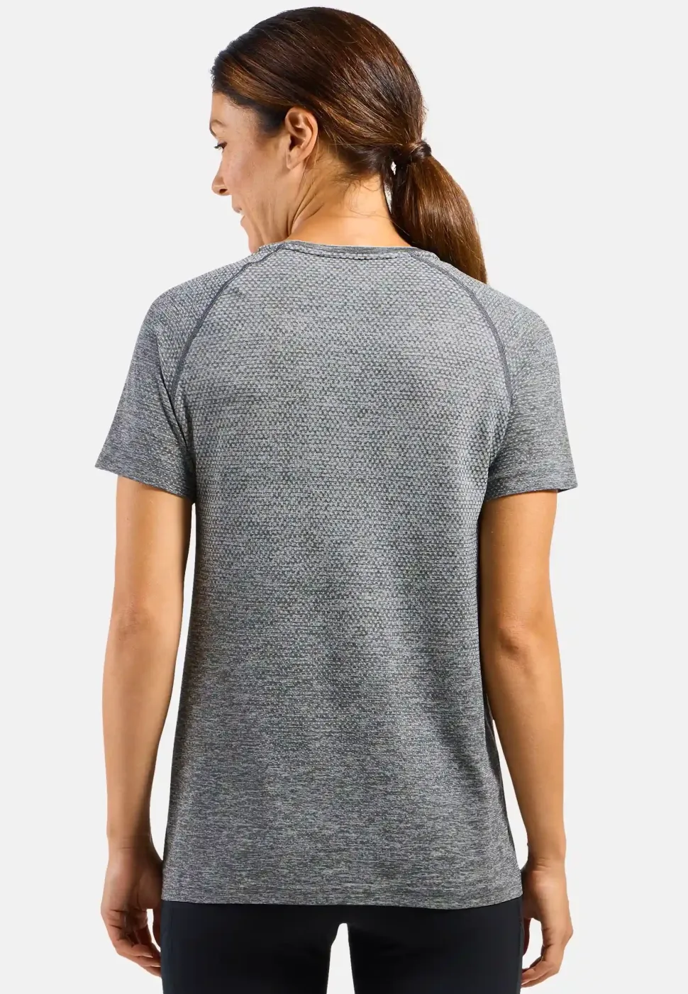 T-shirt Femme Essential Seamless Stone Grey Melange | Odlo