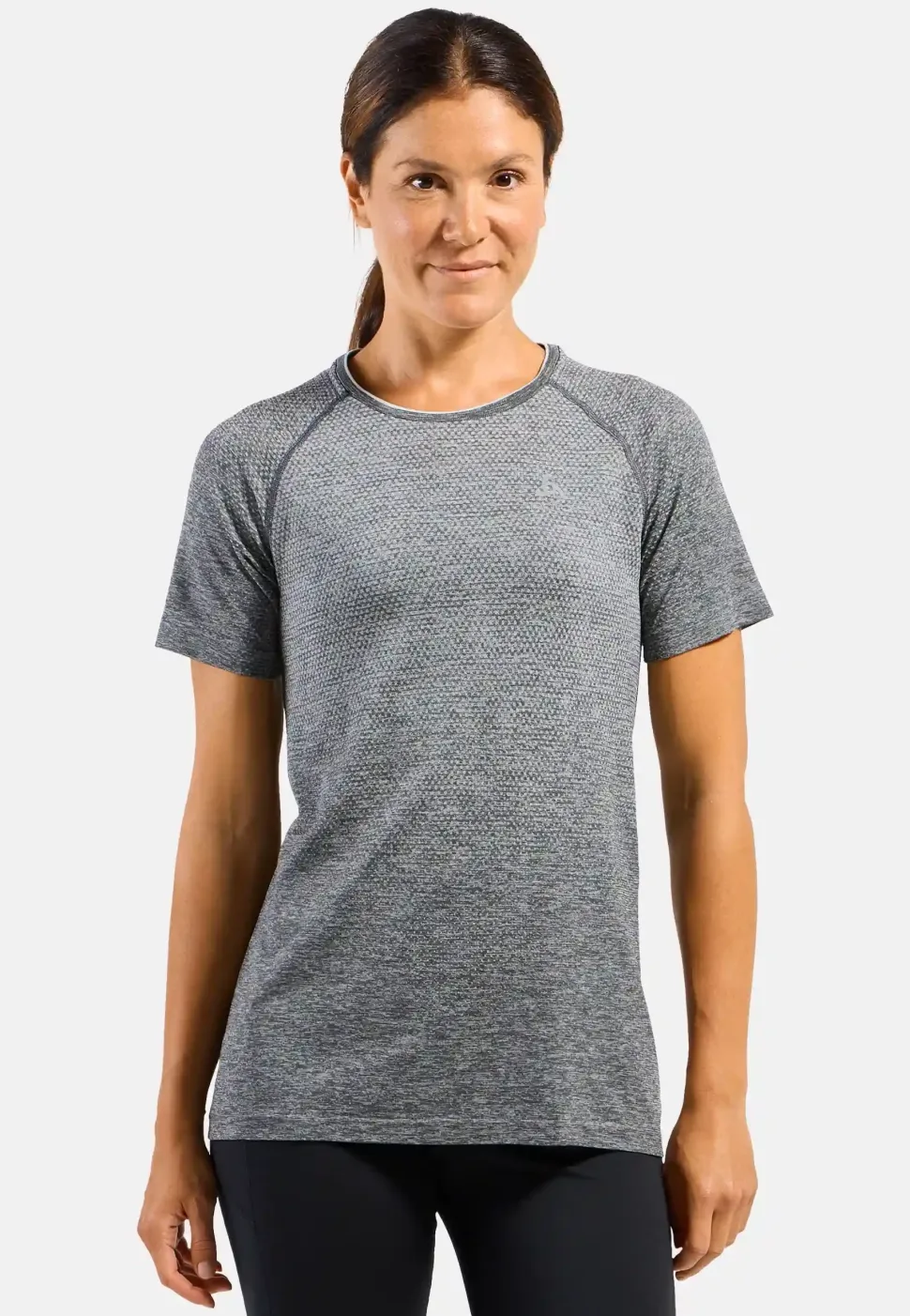 T-shirt Femme Essential Seamless Stone Grey Melange | Odlo