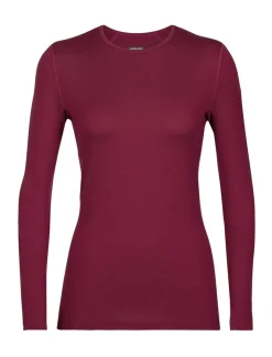T-shirt Femme Ml 260 Tech Crewe Cherry - Tee Shirt Ml | Icebreaker