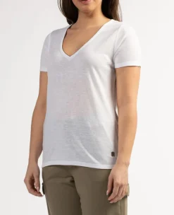 T-shirt Femme Perel Ecru - Tee Shirt Mc | Sun Valley