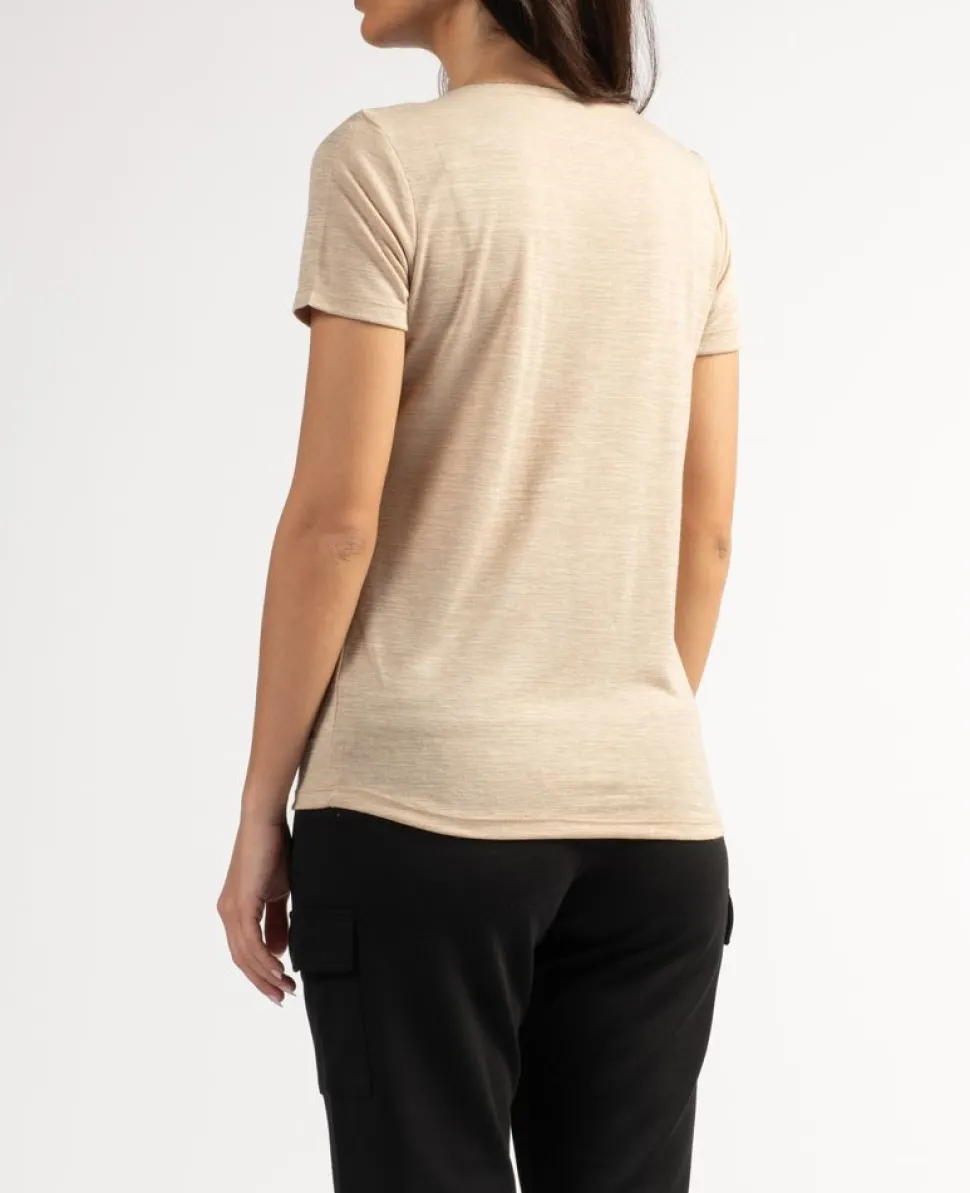 T-shirt Femme Perel Sable - Tee Shirt Mc | Sun Valley