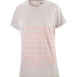 T-shirt Femme Sense Aero Gfx Etherea Neon Flame | Salomon