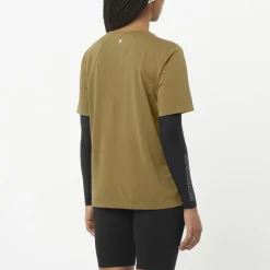 T-shirt Femme Shkout Core Brilliant Olive - Tee Shirt Mc | Salomon