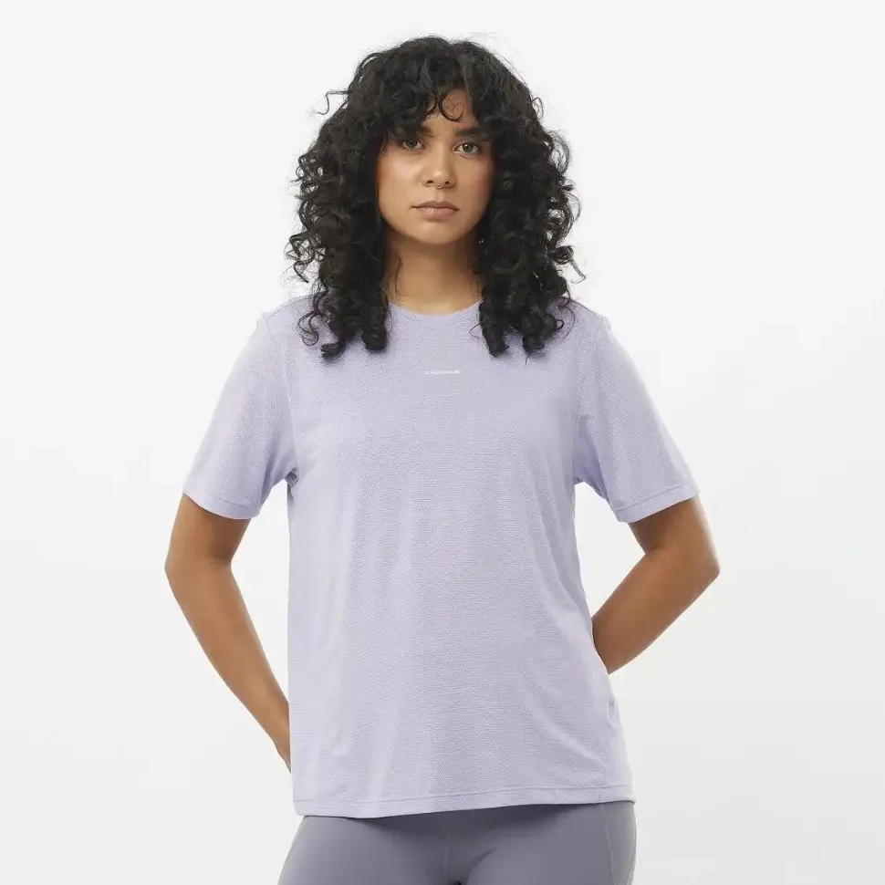 T-shirt Femme Shkout Core Cosmic Sky - Tee Shirt Mc | Salomon